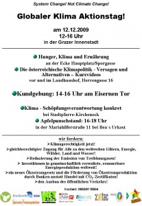 Klimaaktionstag  - Flyer