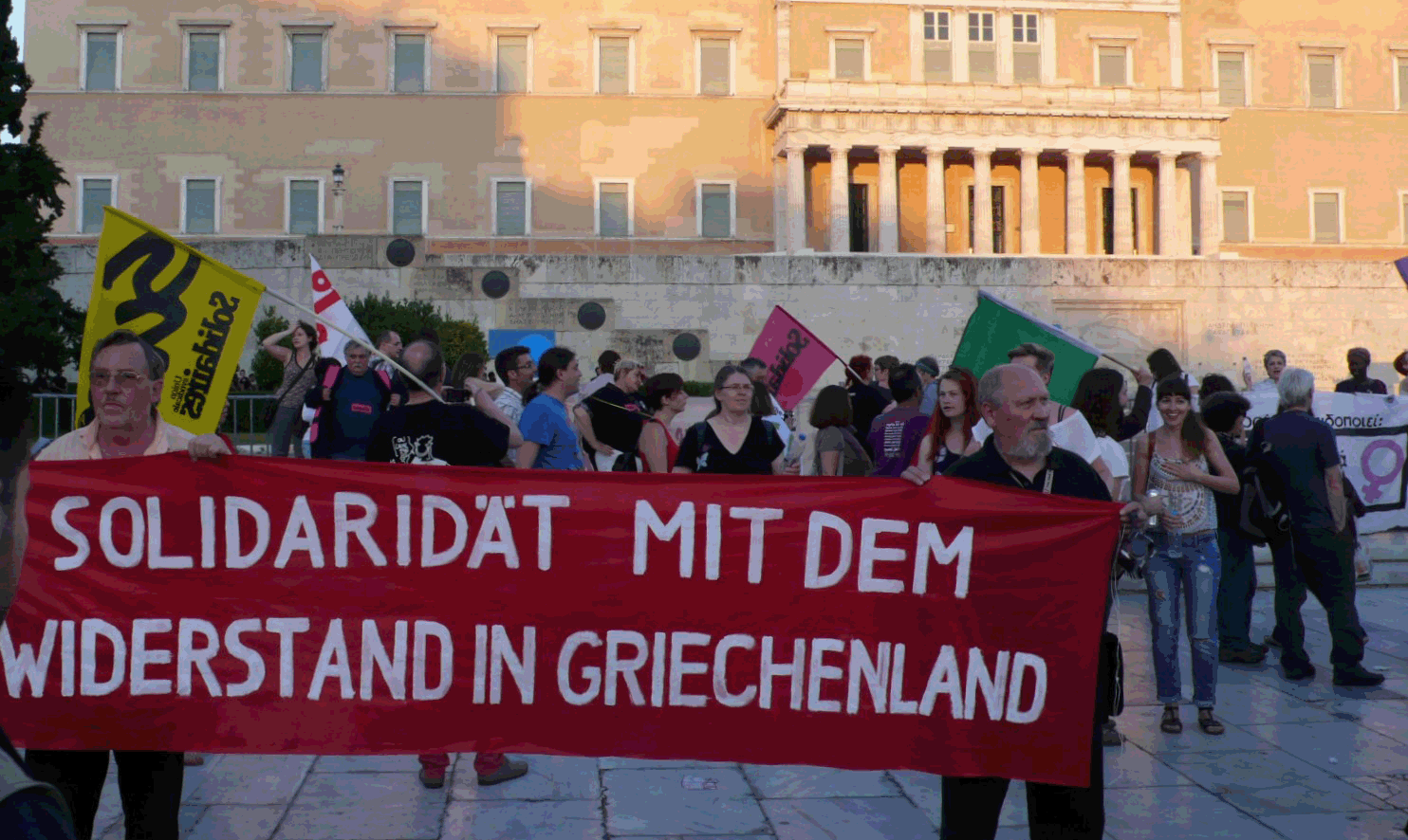 Demonstration anlässlich des Alternativgipfesl in Griechenland 2013